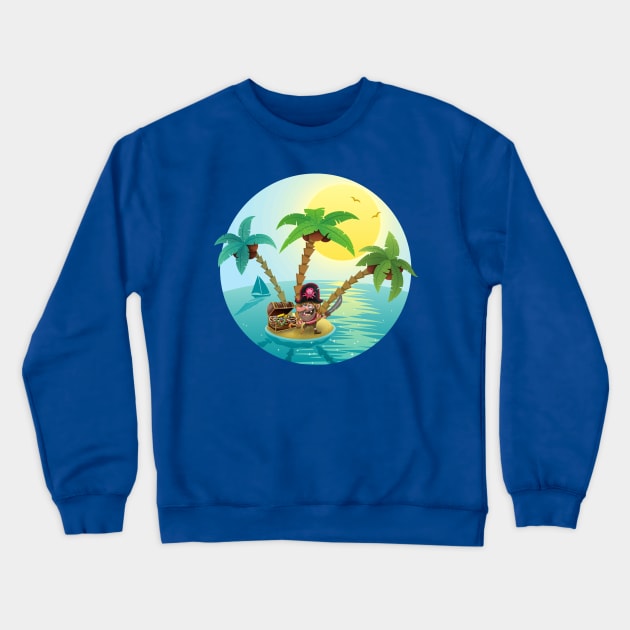 A pirate's life Crewneck Sweatshirt by Paciana Peroni